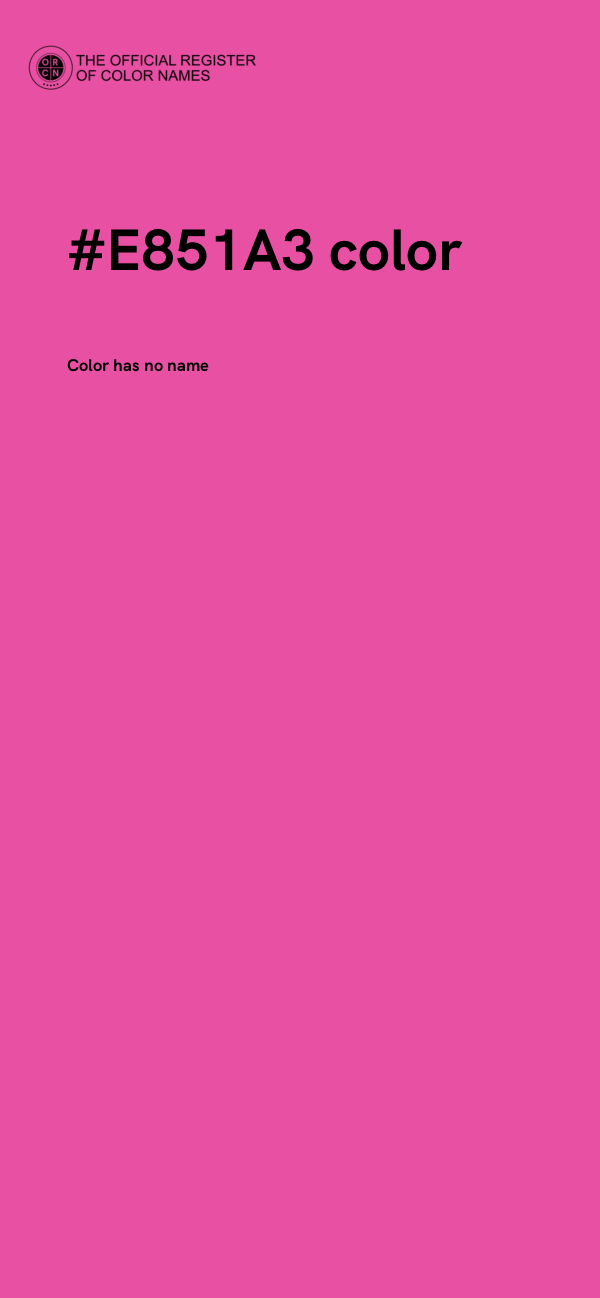 #E851A3 color image