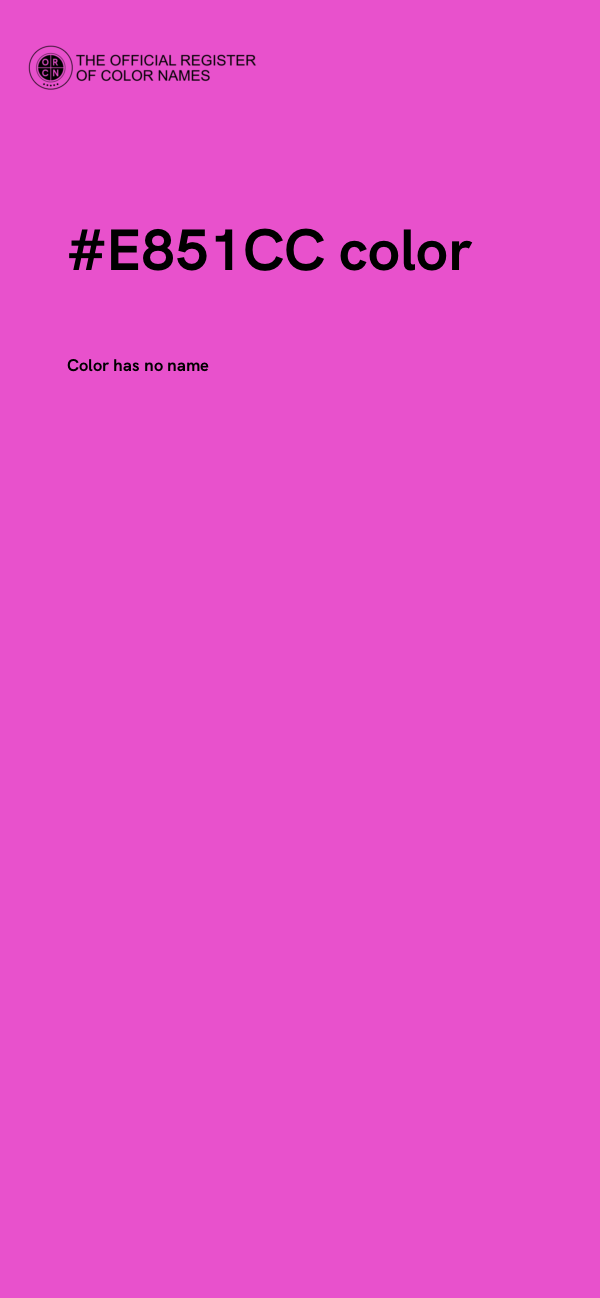 #E851CC color image