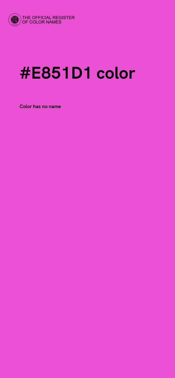 #E851D1 color image