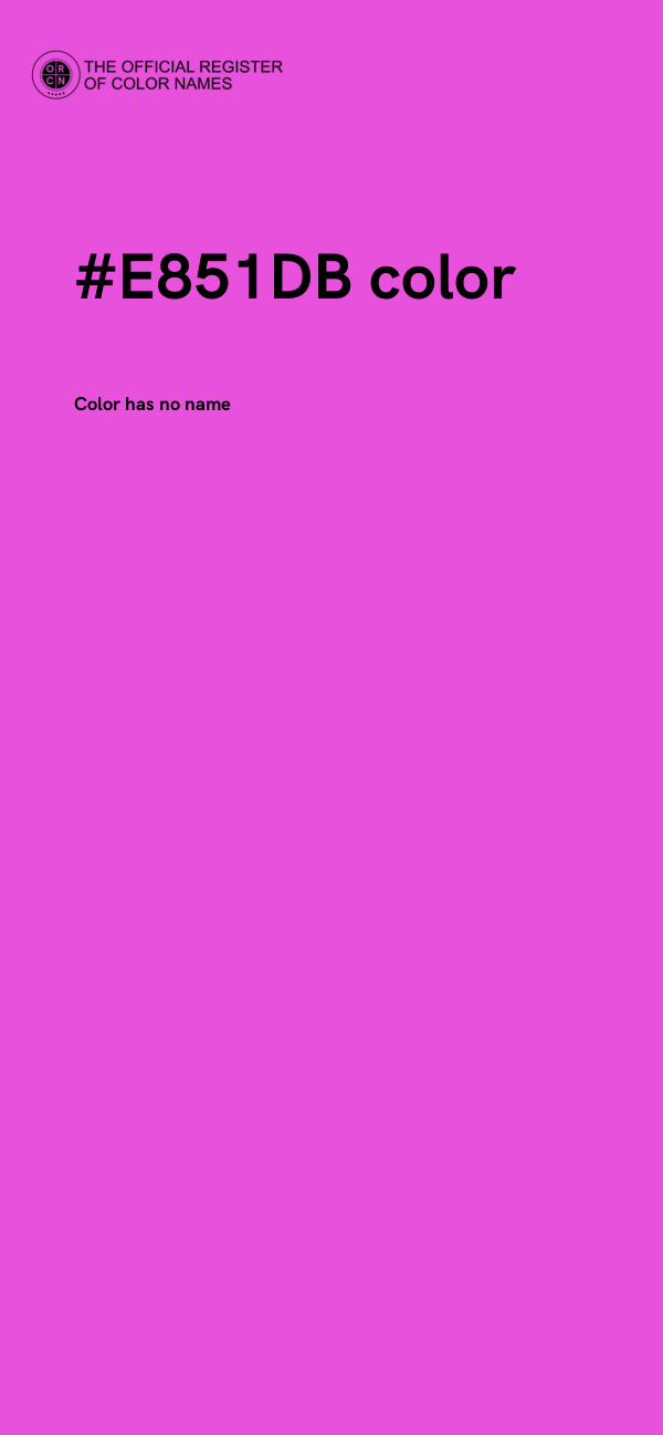#E851DB color image