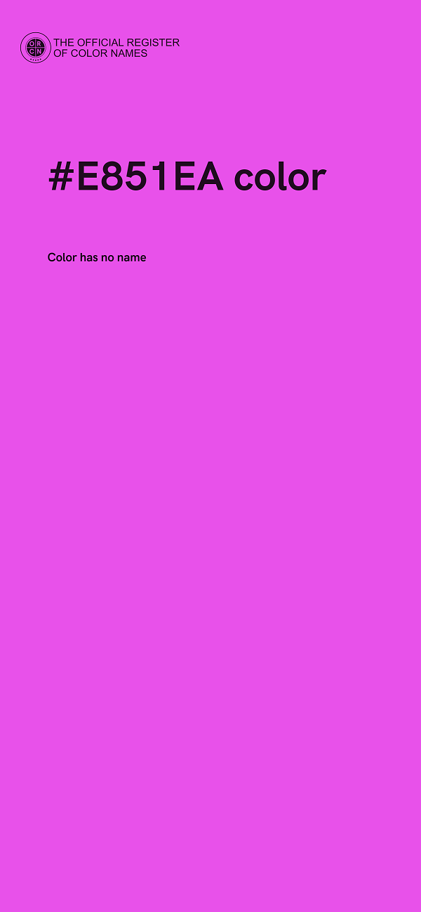#E851EA color image