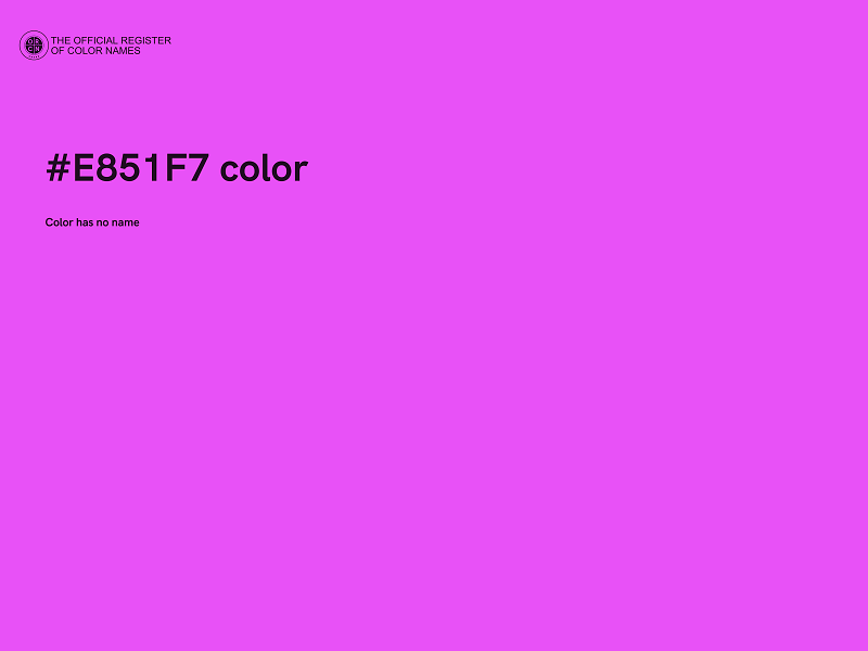 #E851F7 color image