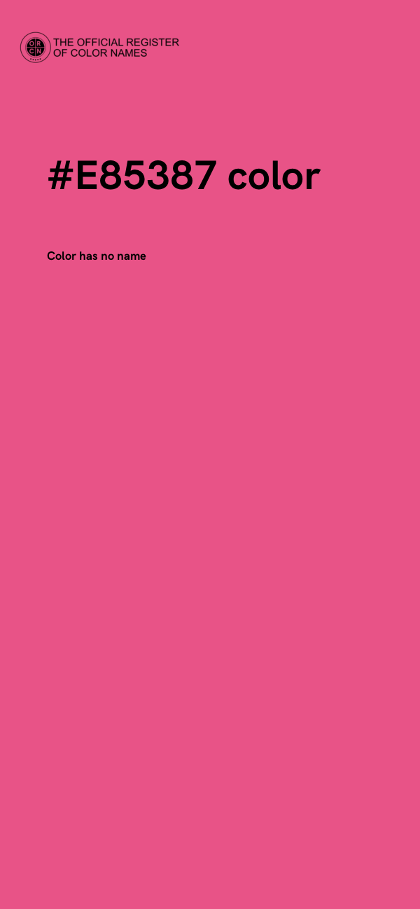 #E85387 color image