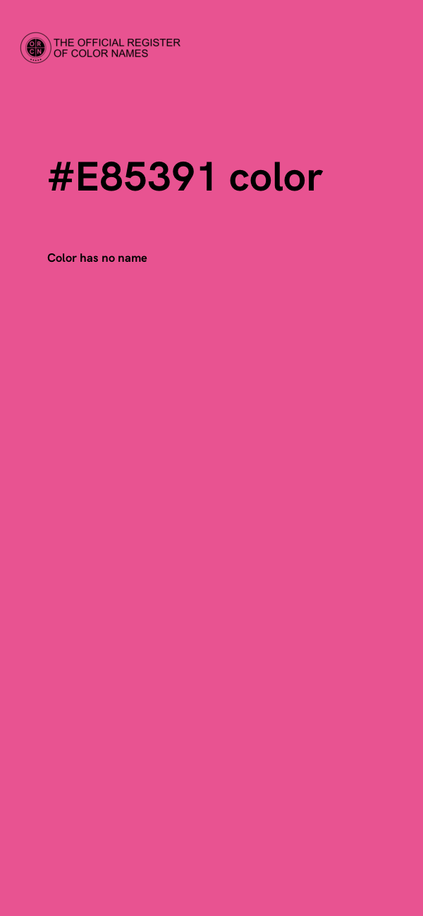 #E85391 color image
