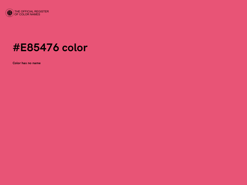 #E85476 color image