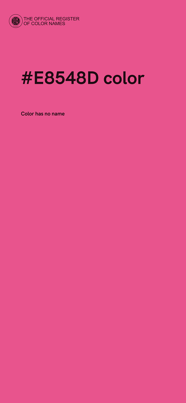 #E8548D color image