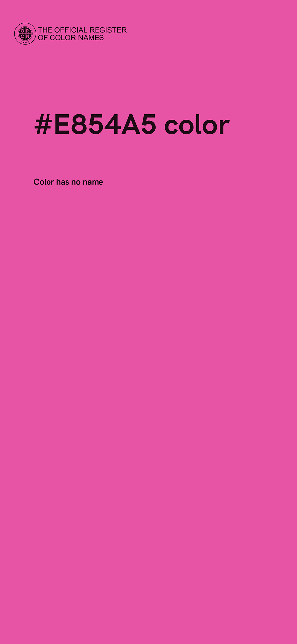 #E854A5 color image