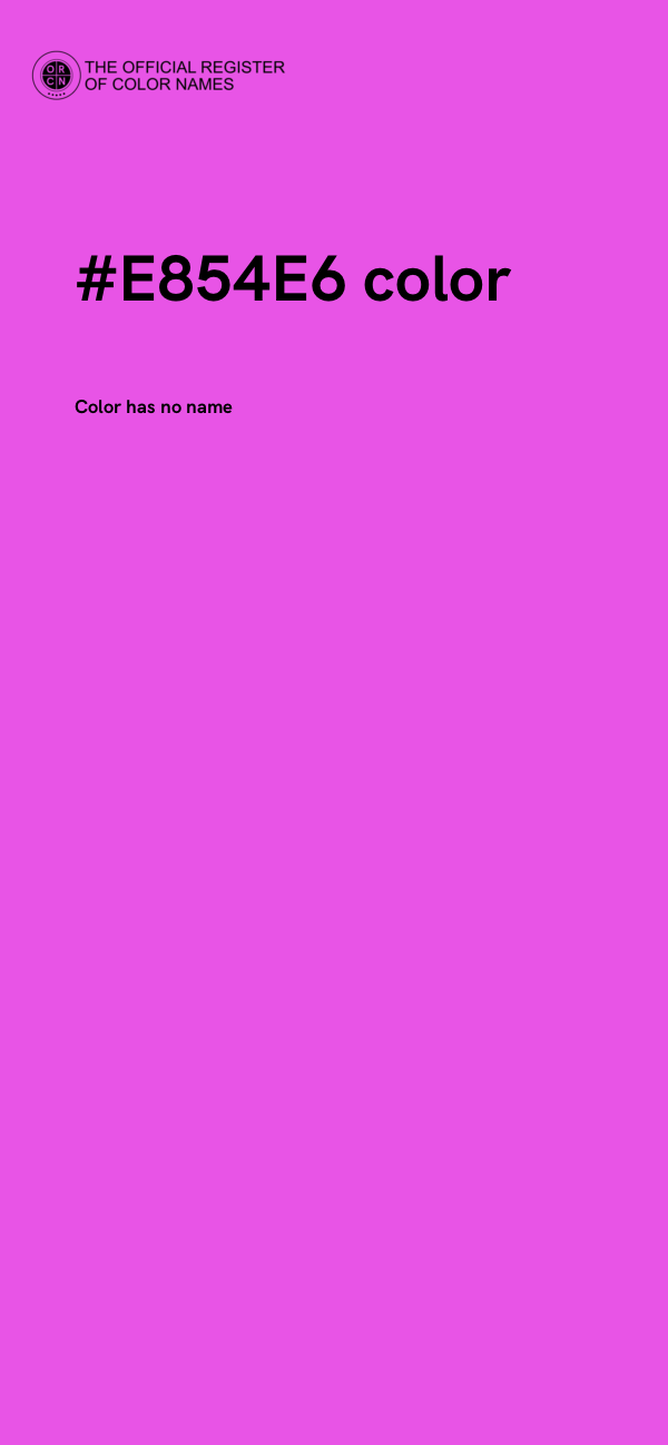 #E854E6 color image