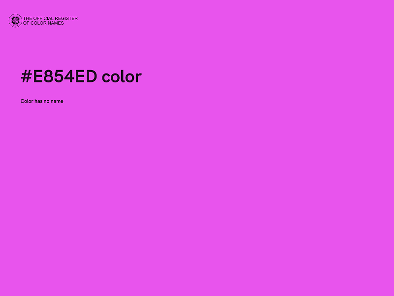 #E854ED color image