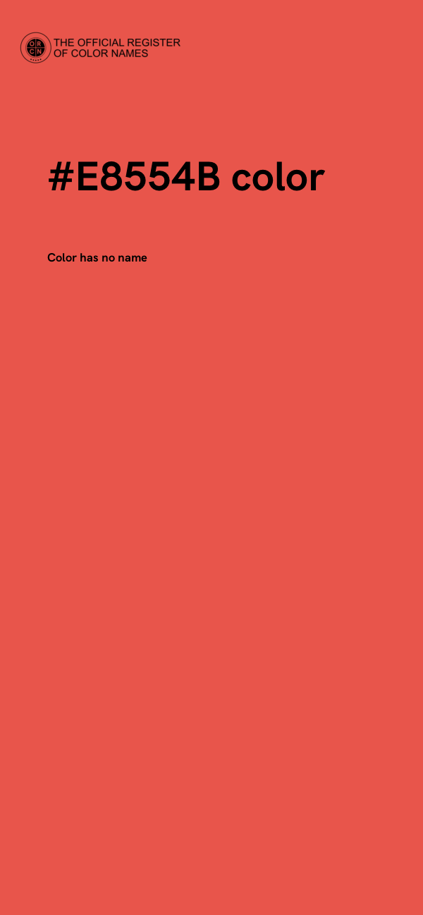 #E8554B color image