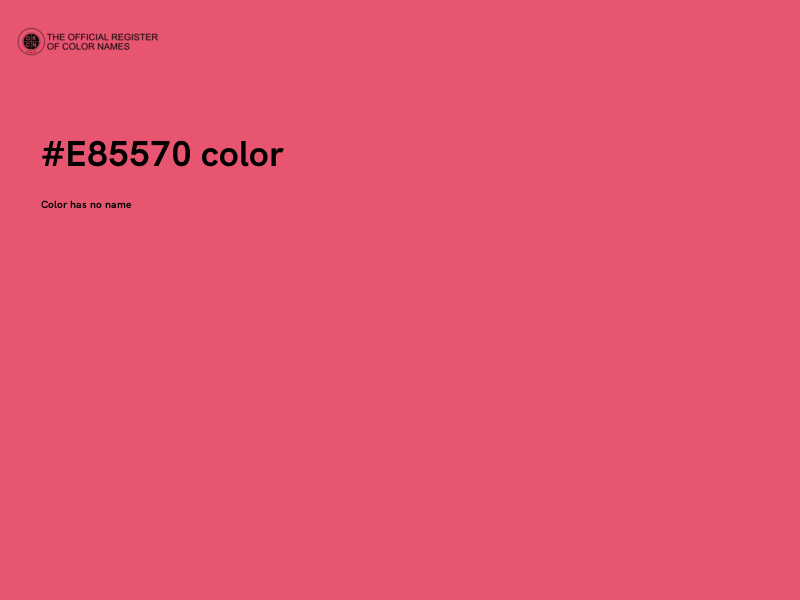 #E85570 color image