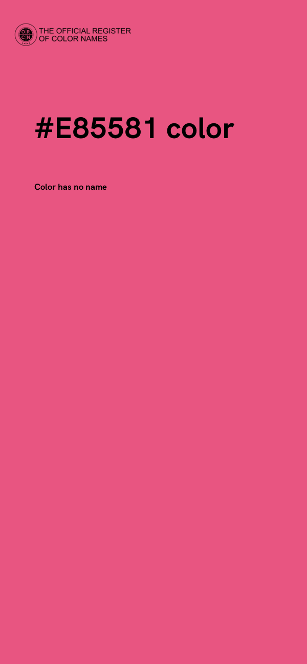 #E85581 color image
