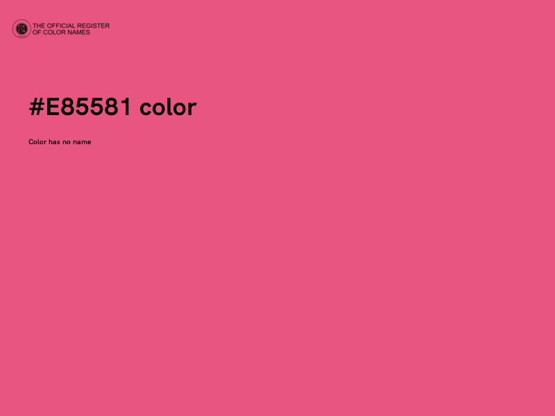 #E85581 color image