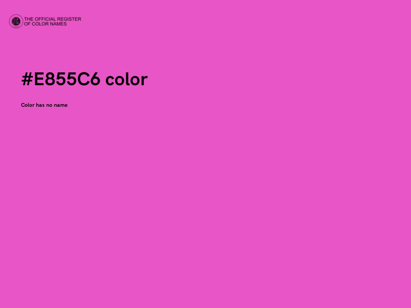 #E855C6 color image