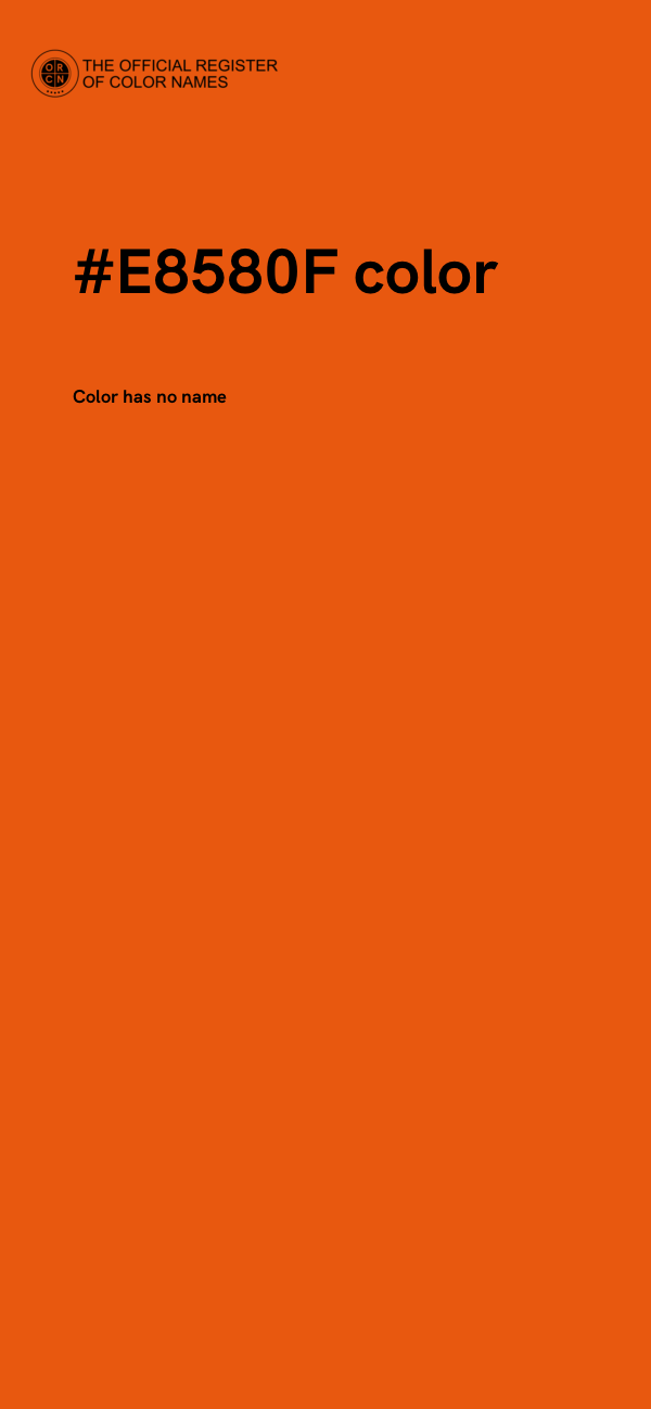 #E8580F color image