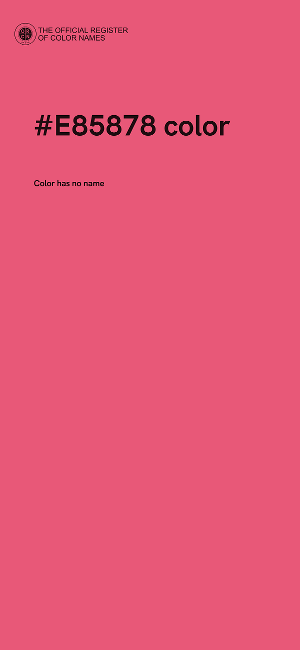 #E85878 color image
