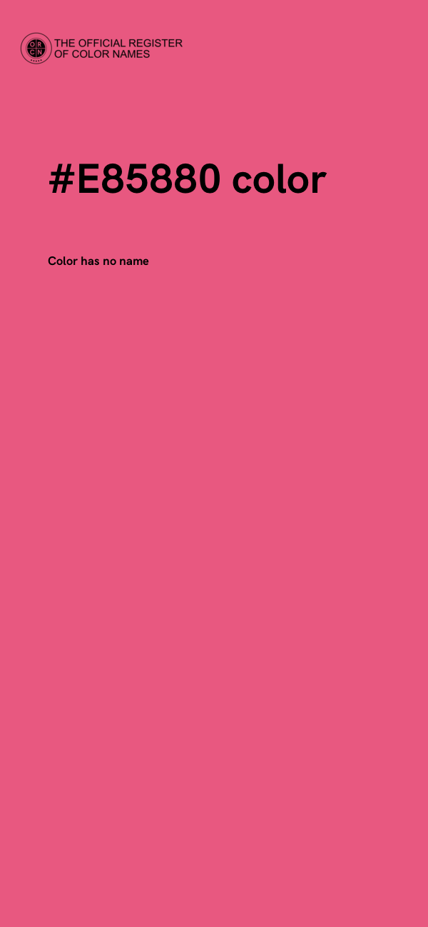 #E85880 color image