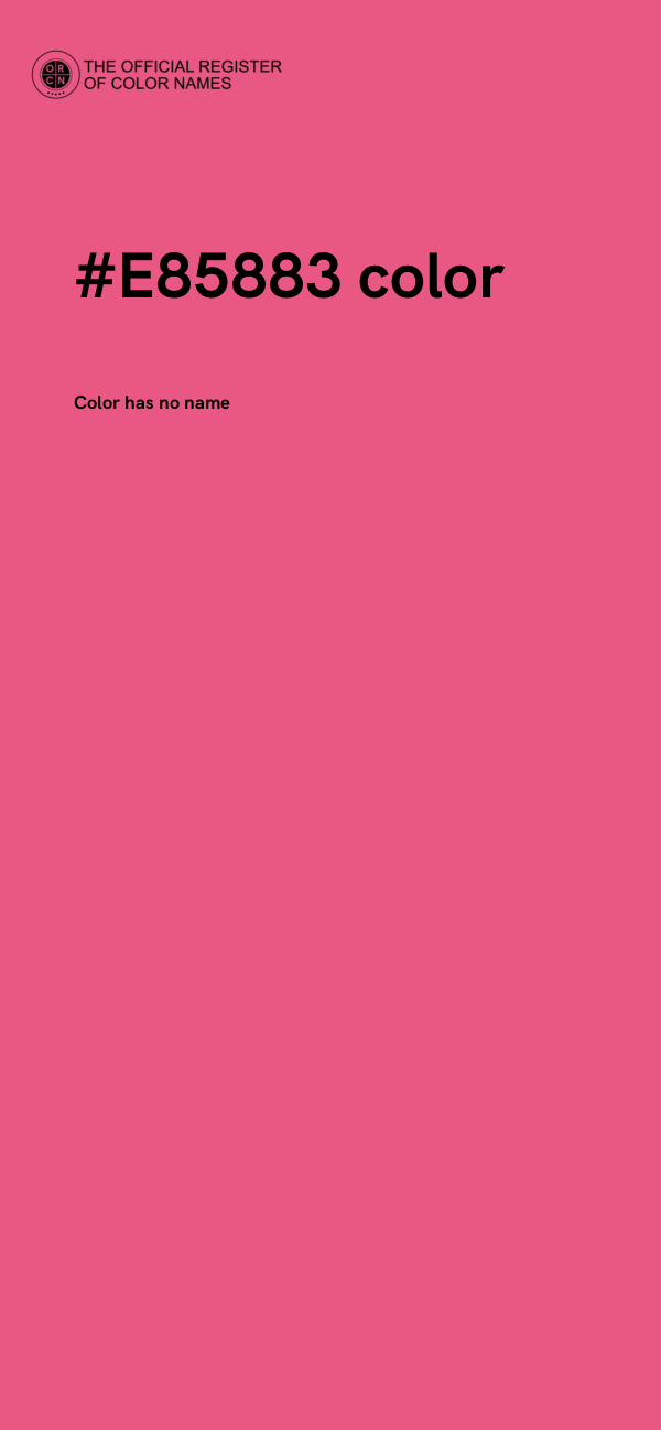 #E85883 color image