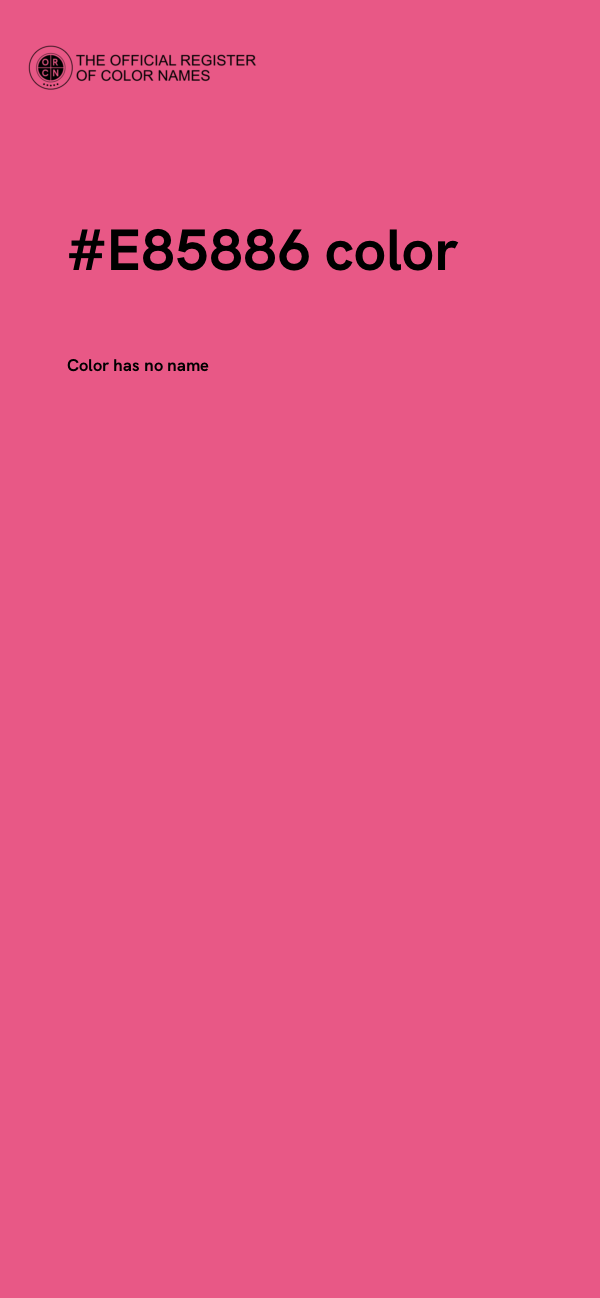 #E85886 color image
