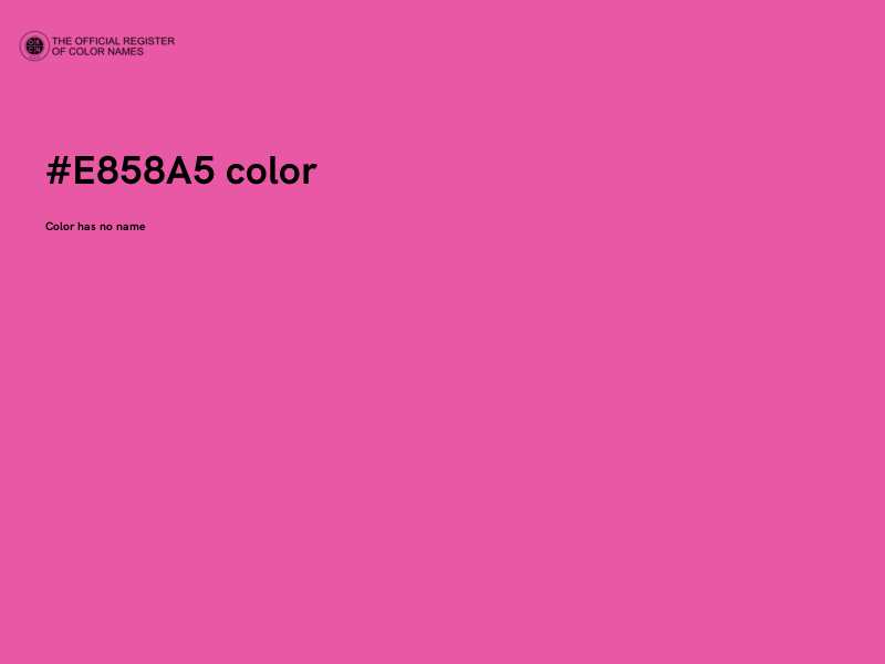 #E858A5 color image