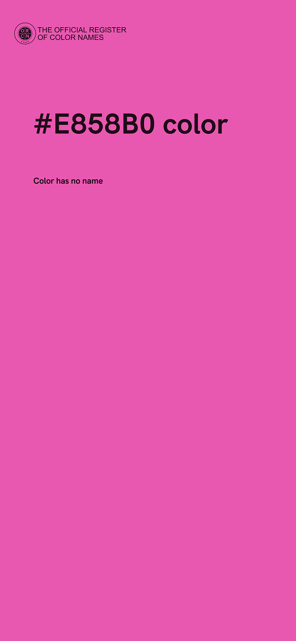 #E858B0 color image