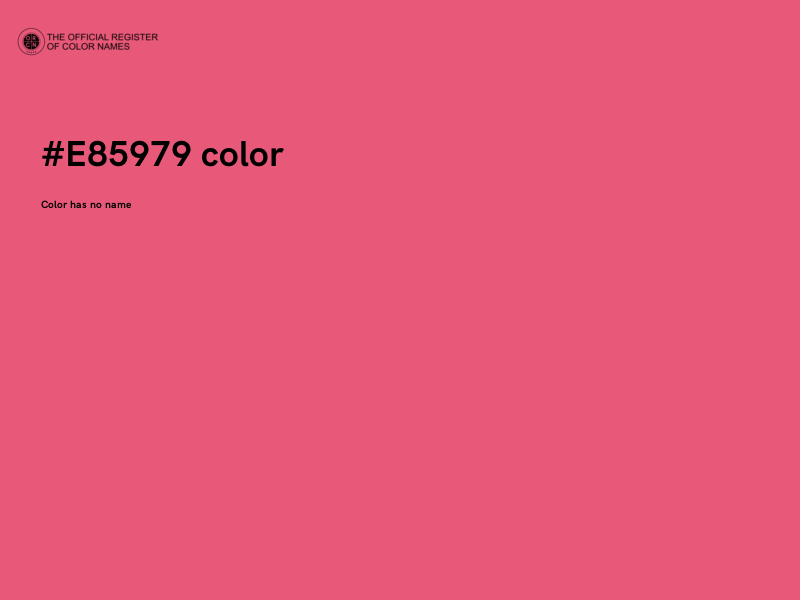 #E85979 color image