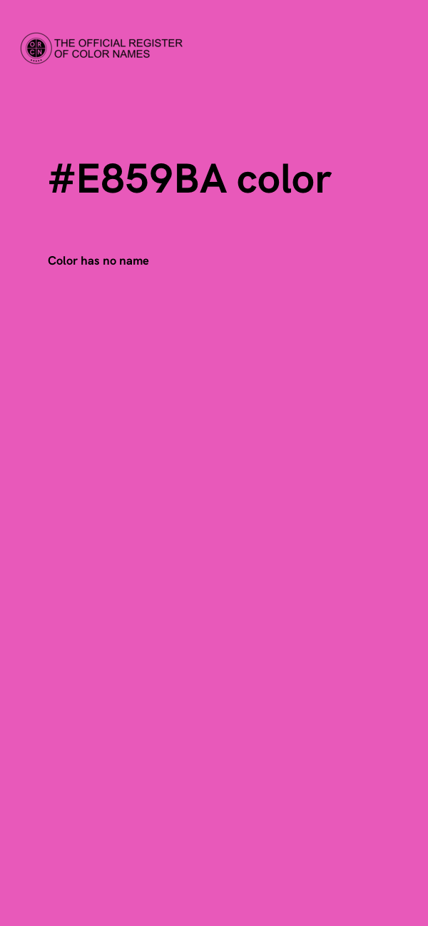 #E859BA color image
