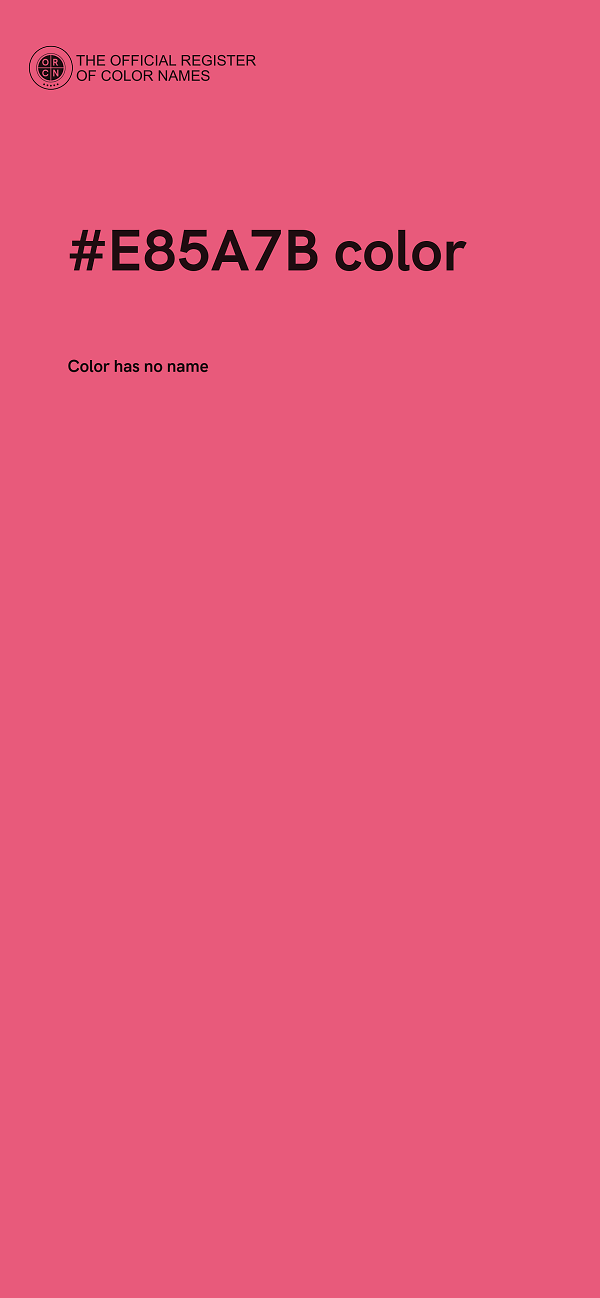 #E85A7B color image