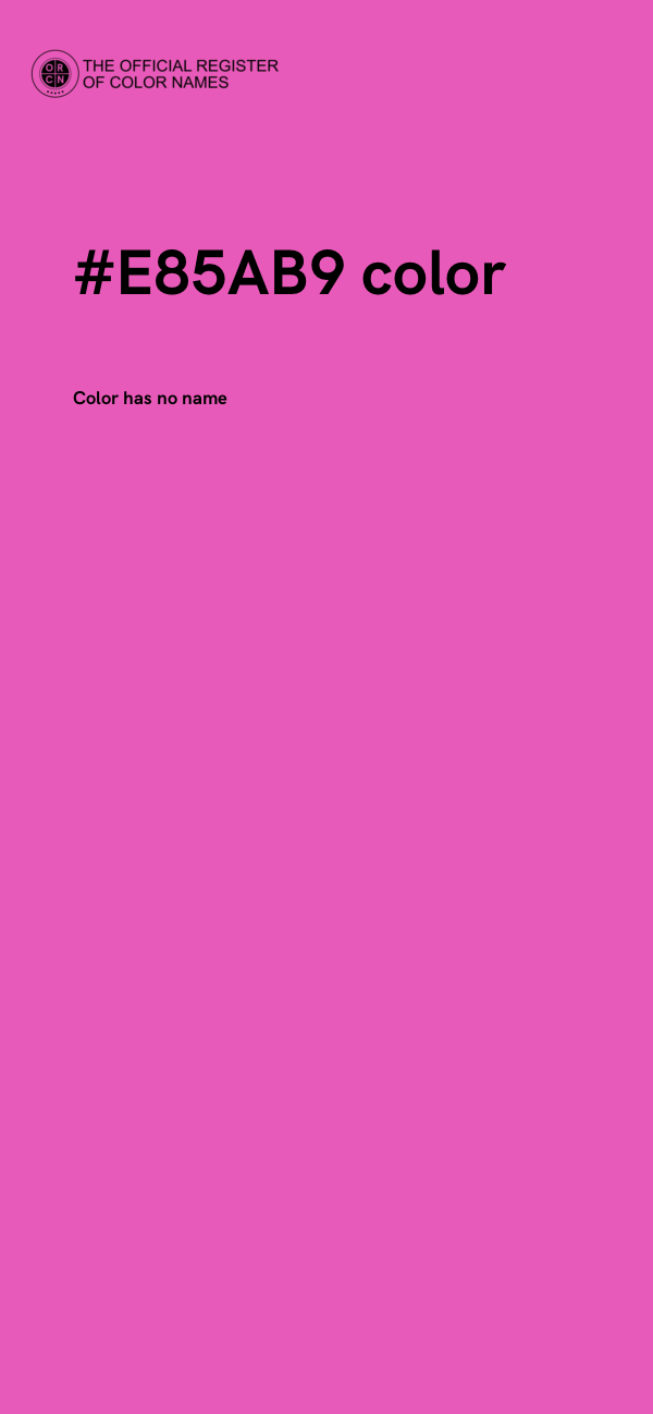 #E85AB9 color image