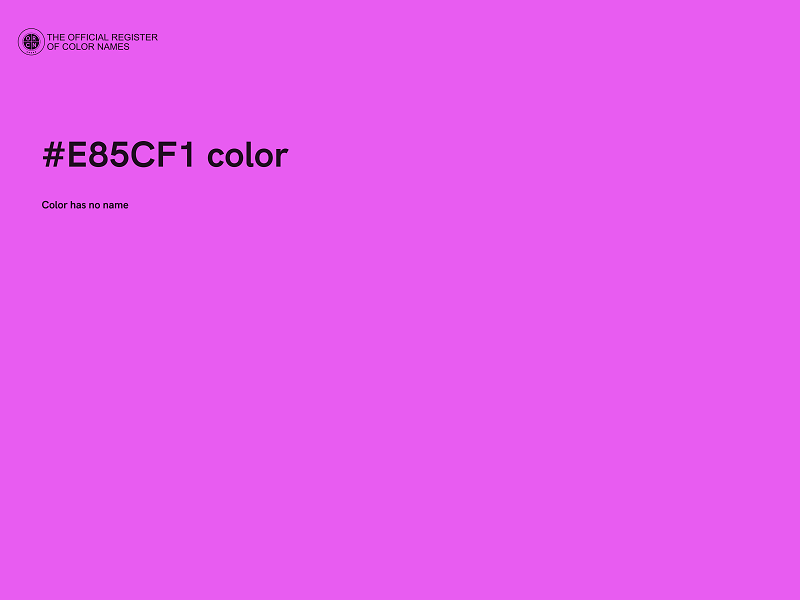#E85CF1 color image