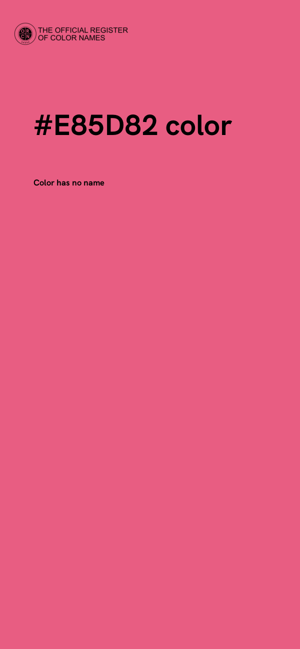 #E85D82 color image