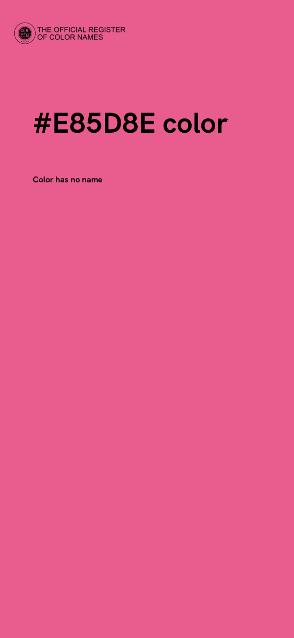 #E85D8E color image