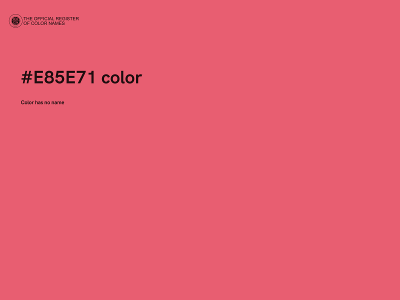 #E85E71 color image