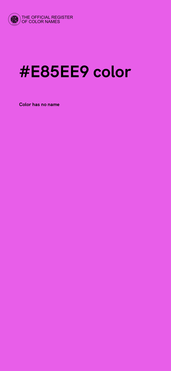 #E85EE9 color image