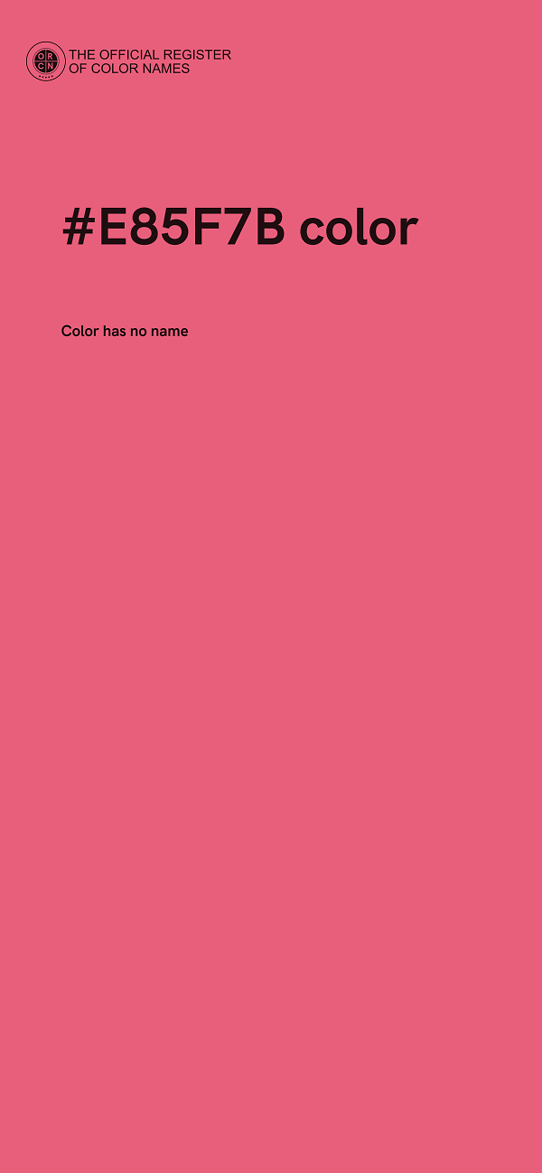 #E85F7B color image