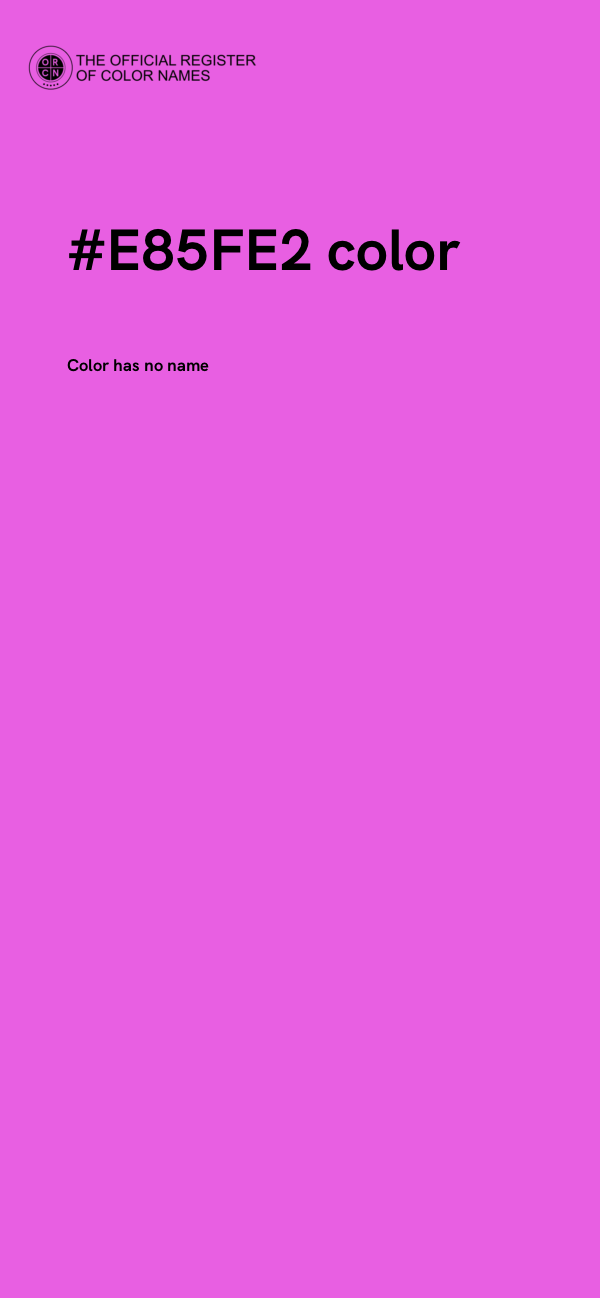 #E85FE2 color image
