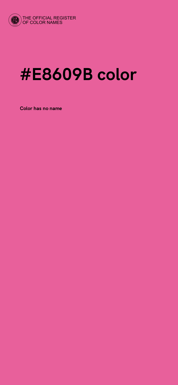 #E8609B color image
