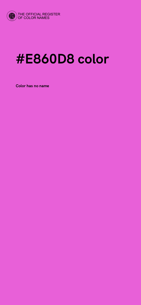 #E860D8 color image