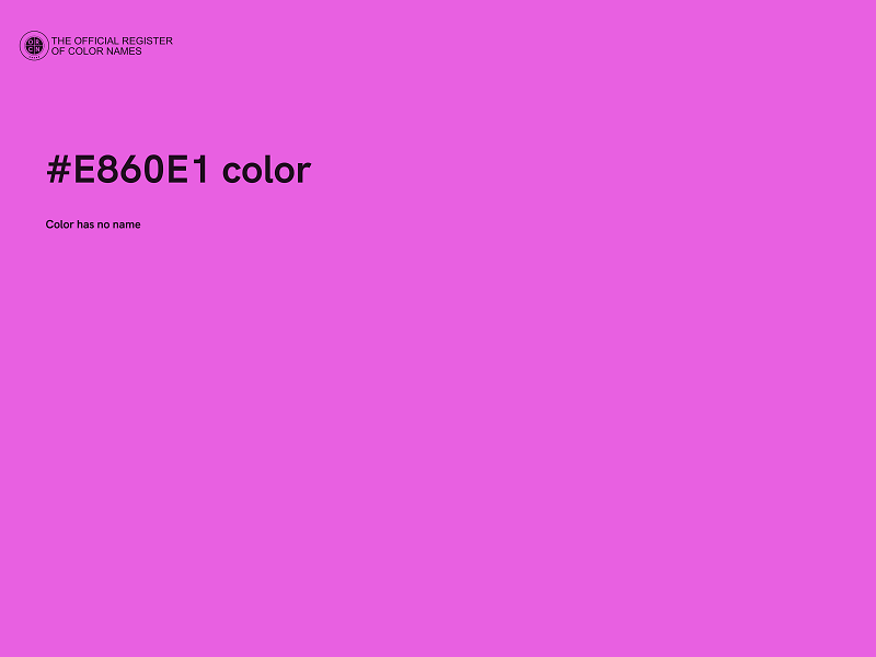 #E860E1 color image