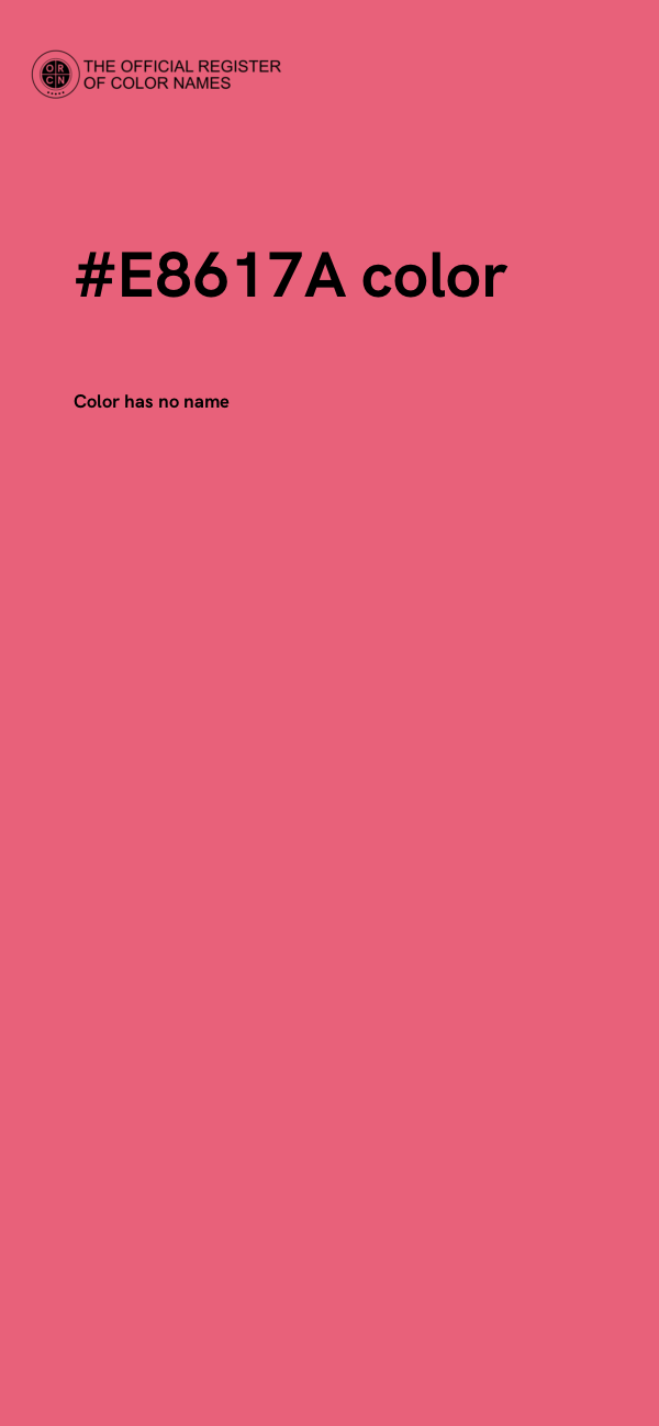 #E8617A color image