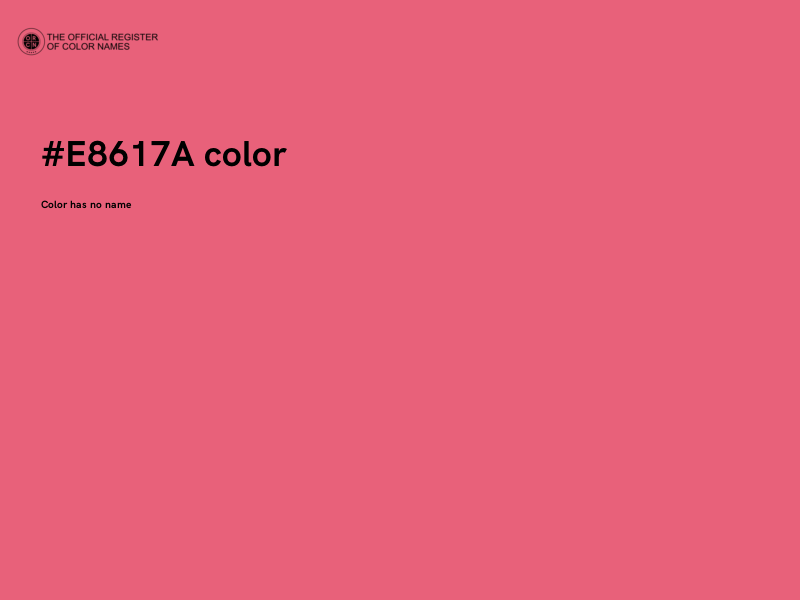 #E8617A color image