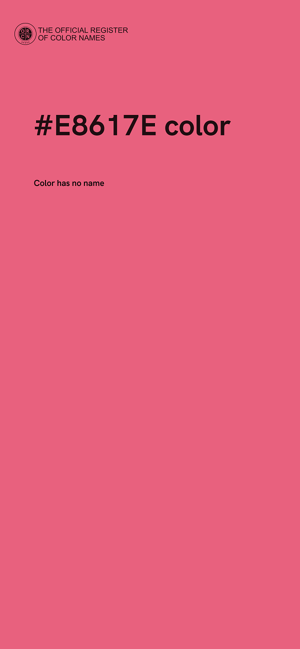 #E8617E color image