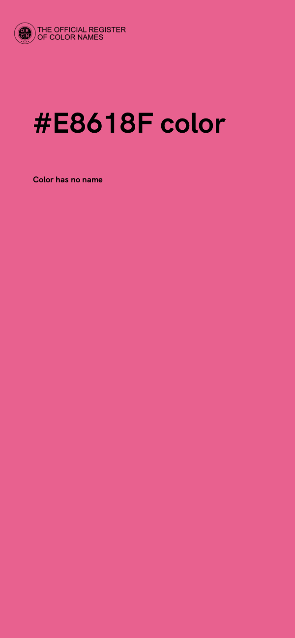 #E8618F color image
