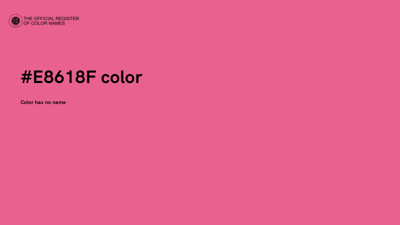 #E8618F color image