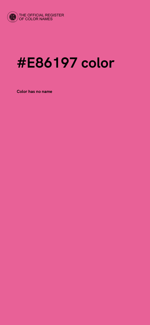 #E86197 color image
