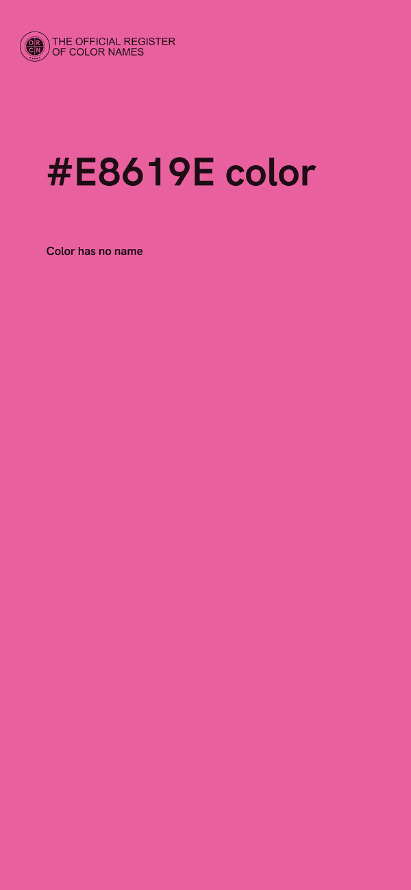 #E8619E color image