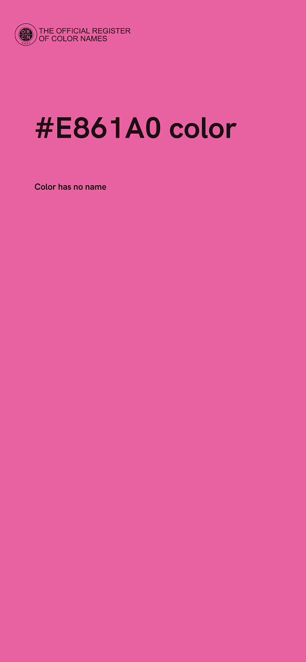 #E861A0 color image