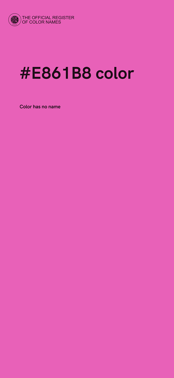 #E861B8 color image