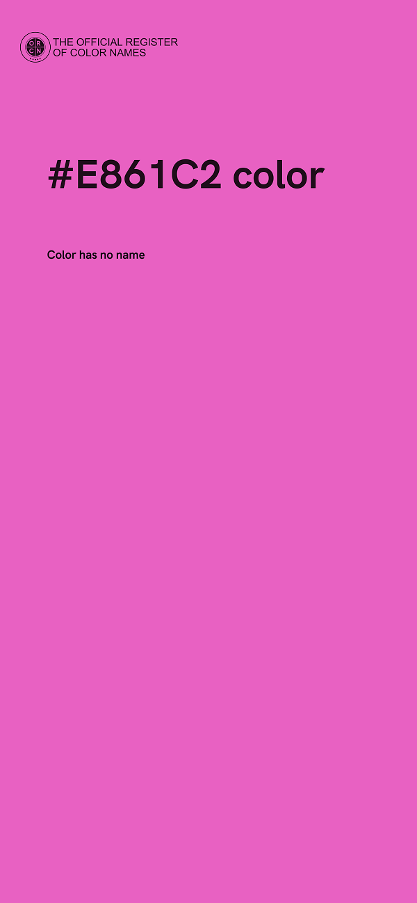#E861C2 color image