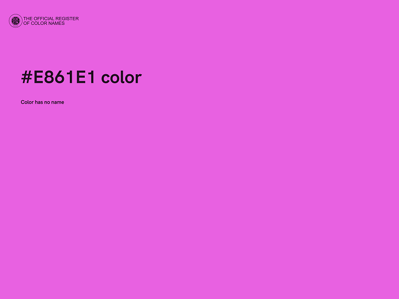 #E861E1 color image